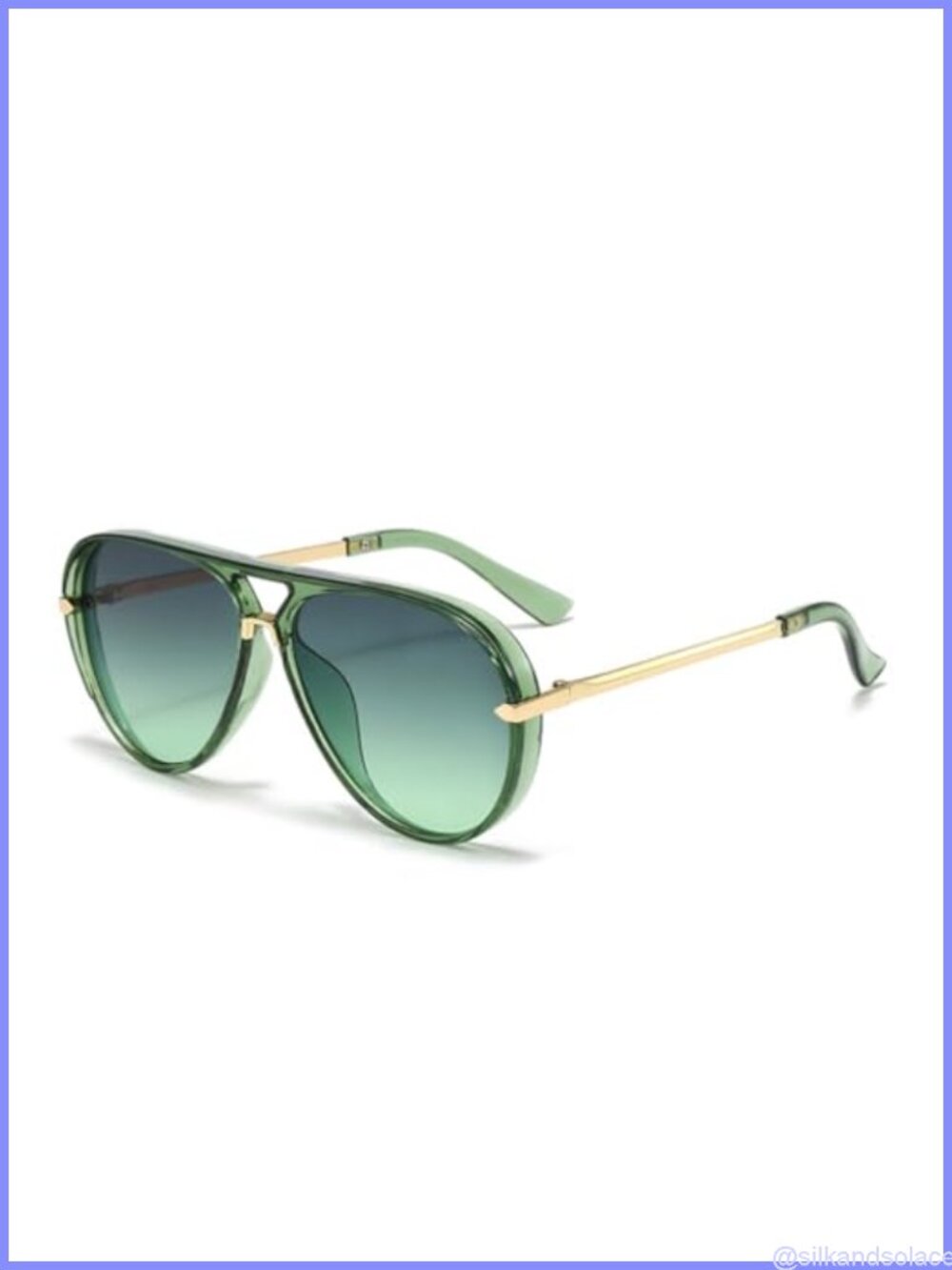 Oversized Retro Aviator Sunglasses UV400 Full Frame Unisex Designer